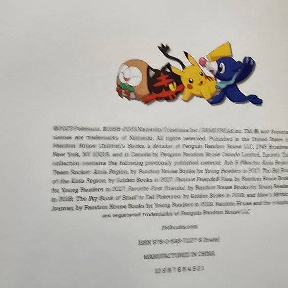 Pokémon Storybook Collection Hardcover Pikachu, Squirtle, Charmander, Bulbasaur - Picture 4 of 5